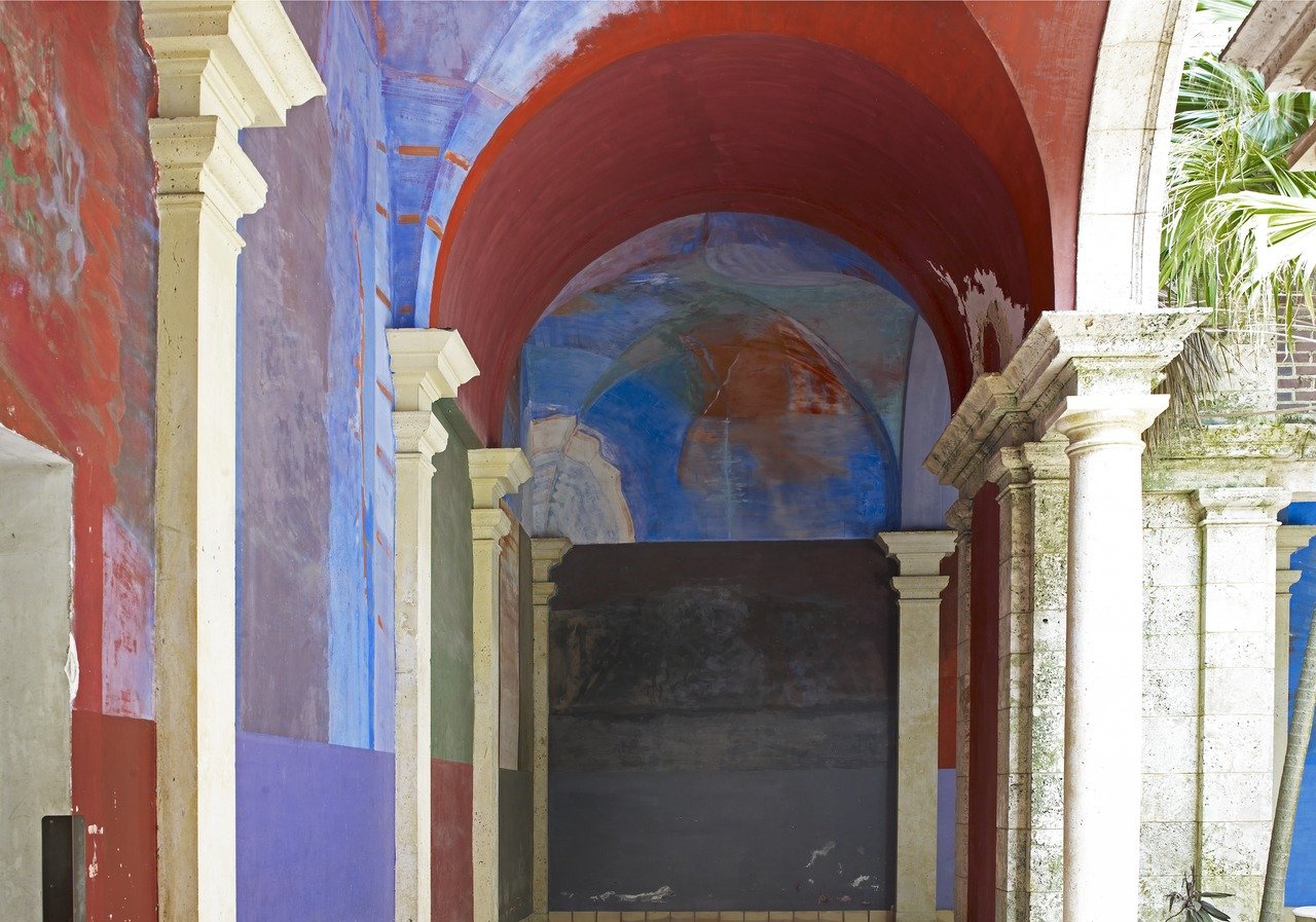 "Frescoes in the Courtyard" located at the interior courtyard