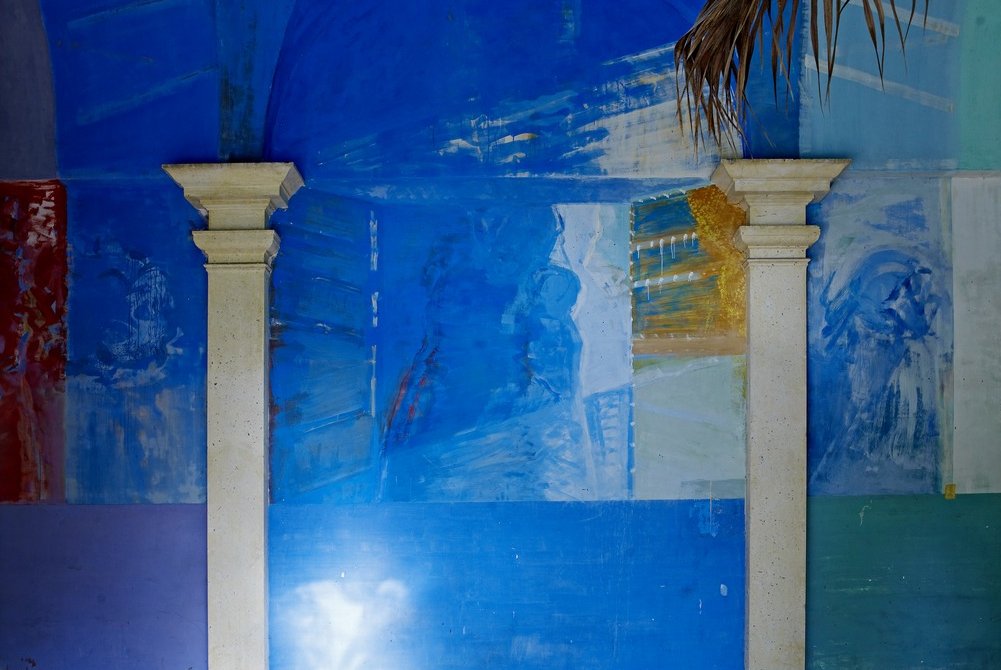 "Frescoes in the Courtyard" (1984) by Novros