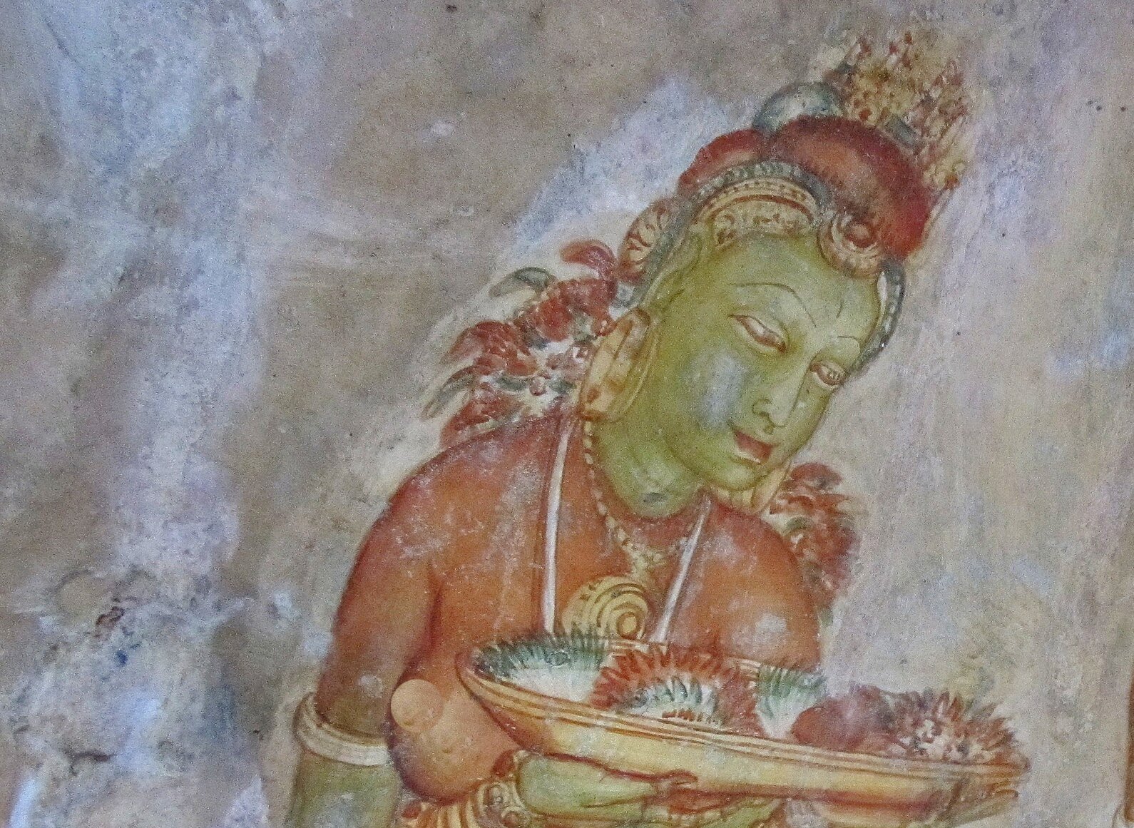 Cave frescoes, Sigiriya, Sri Lanka