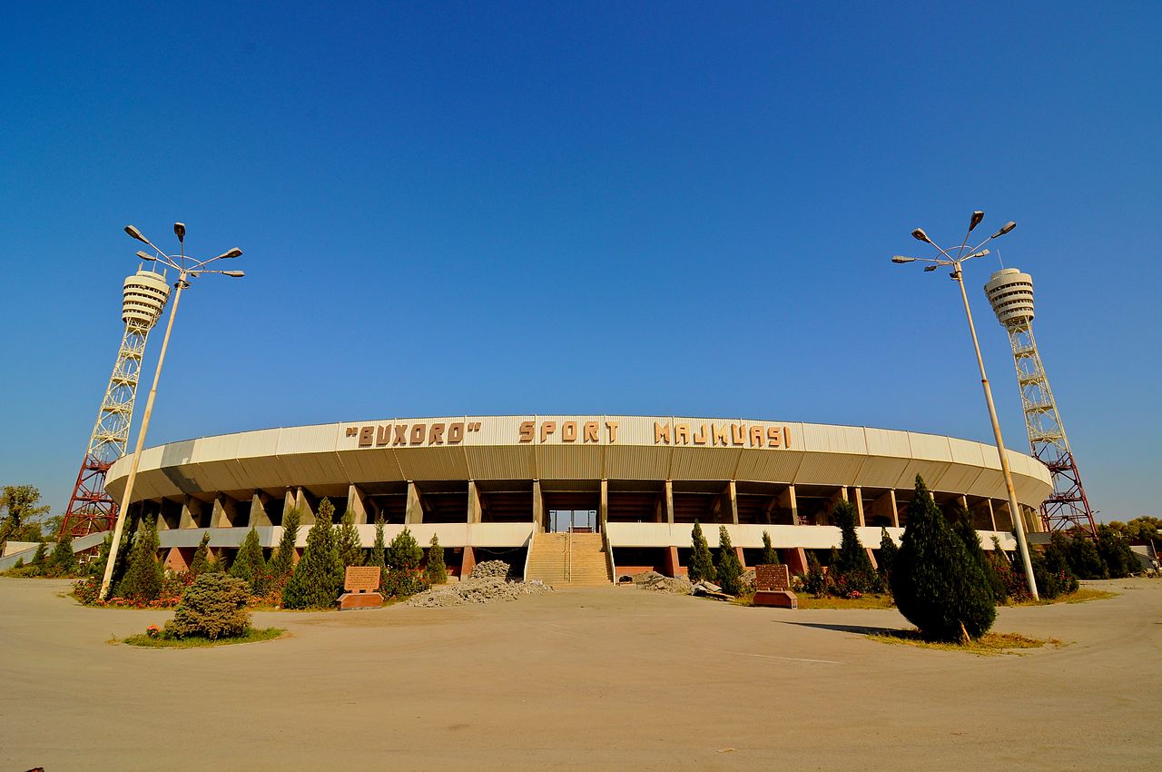 Uzbekistan, Bukhara, Football Stadium during daytime