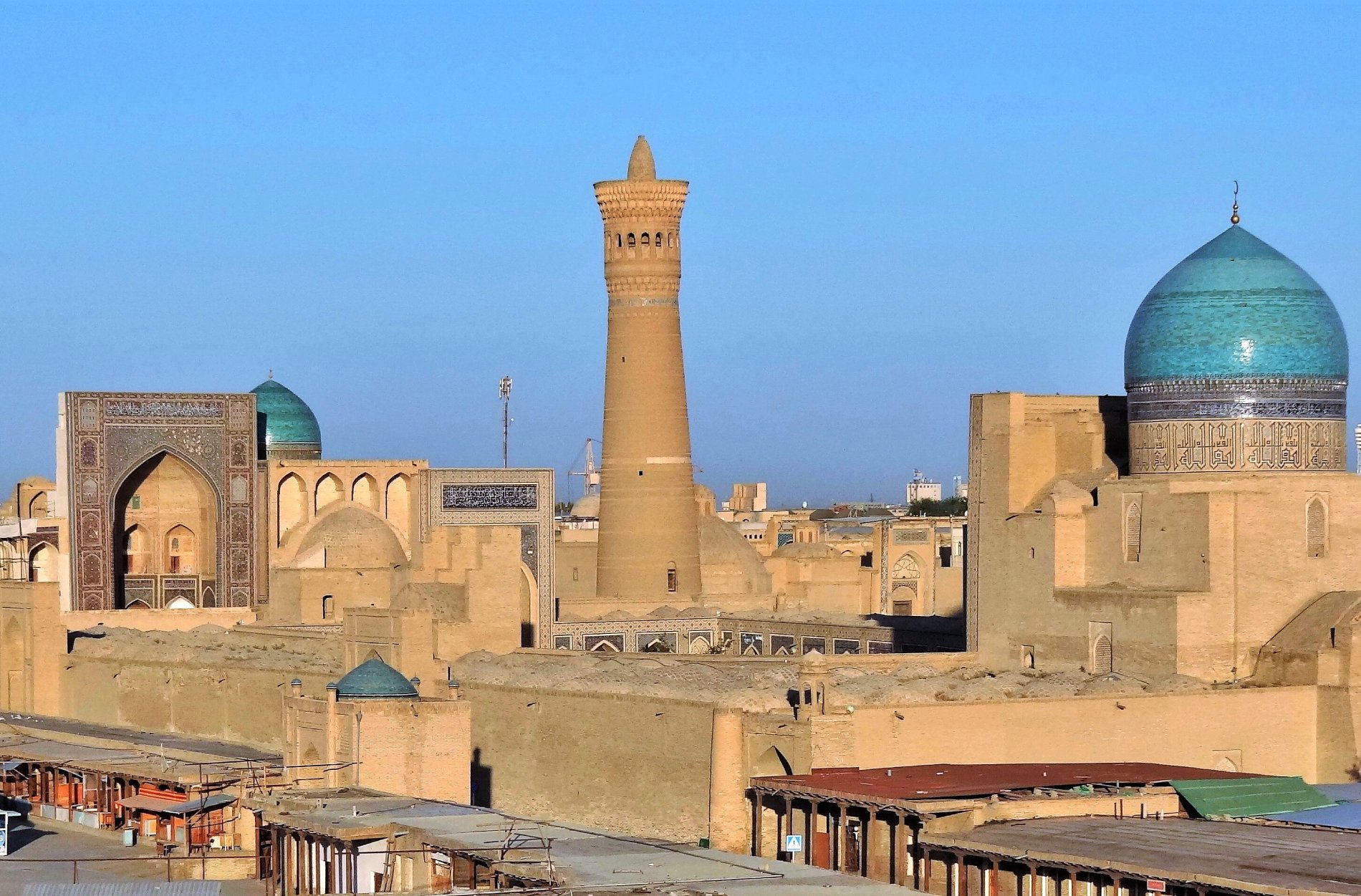 View over the Old City at Sunset in Bukhara