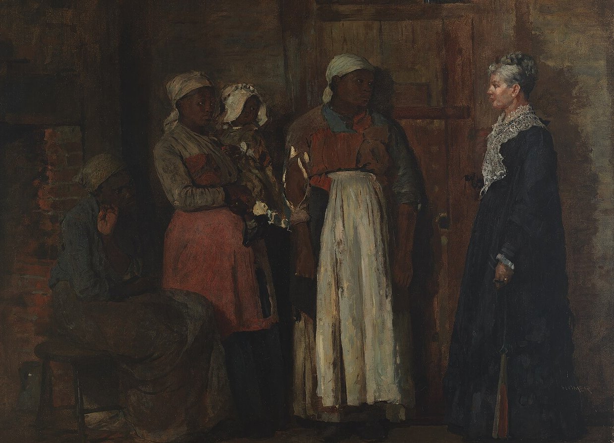 Painting titled A Visit From The Old Mistress