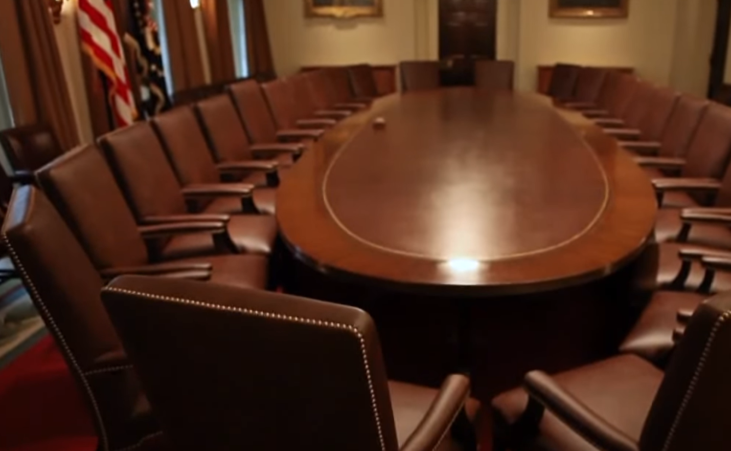 Empty White House Cabinet Room