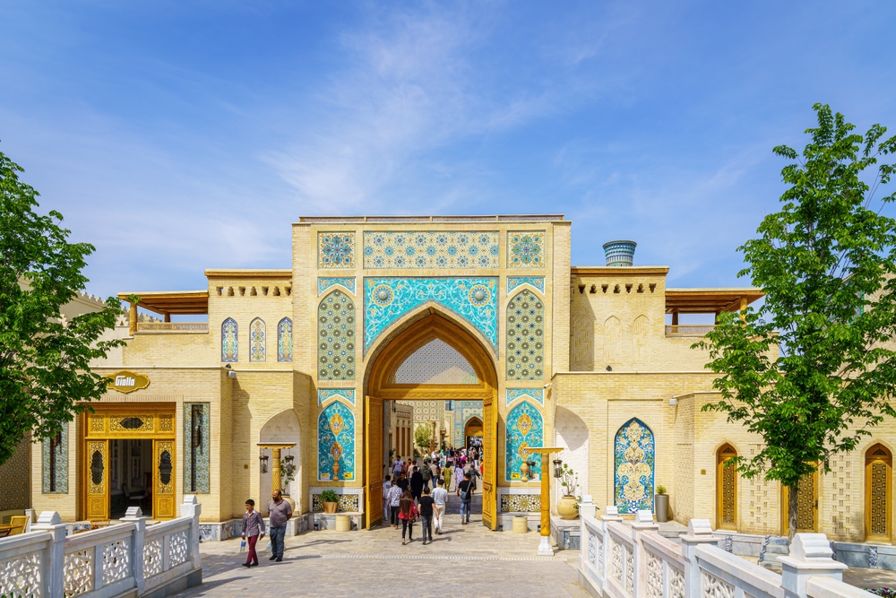 New tourist complex park in Samarkand, Uzbekistan