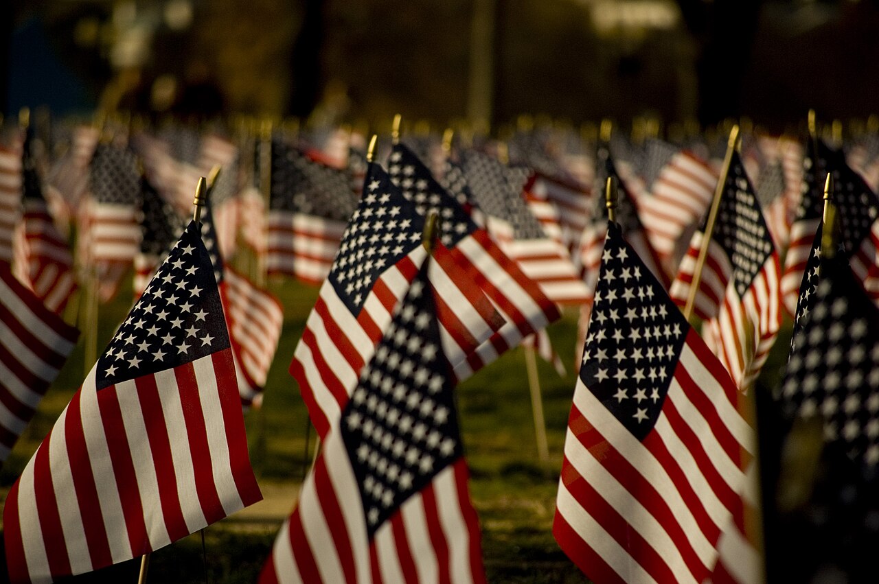 U.S. flags on the National Mall, 2007