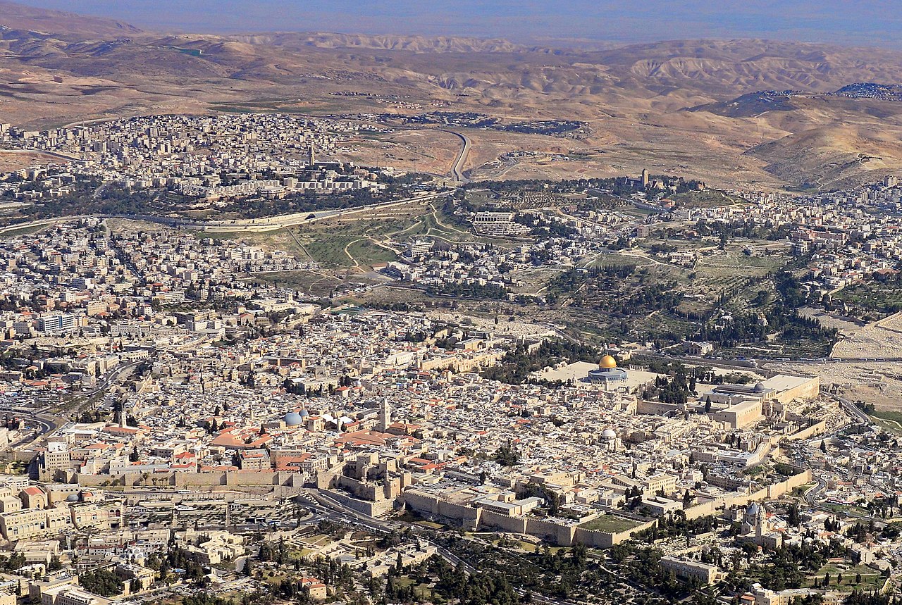 Aerial photo of Jerusalem