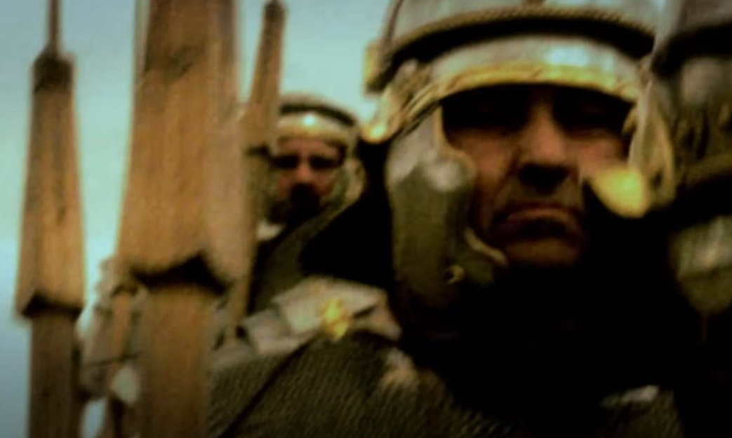 Roman soldiers marching