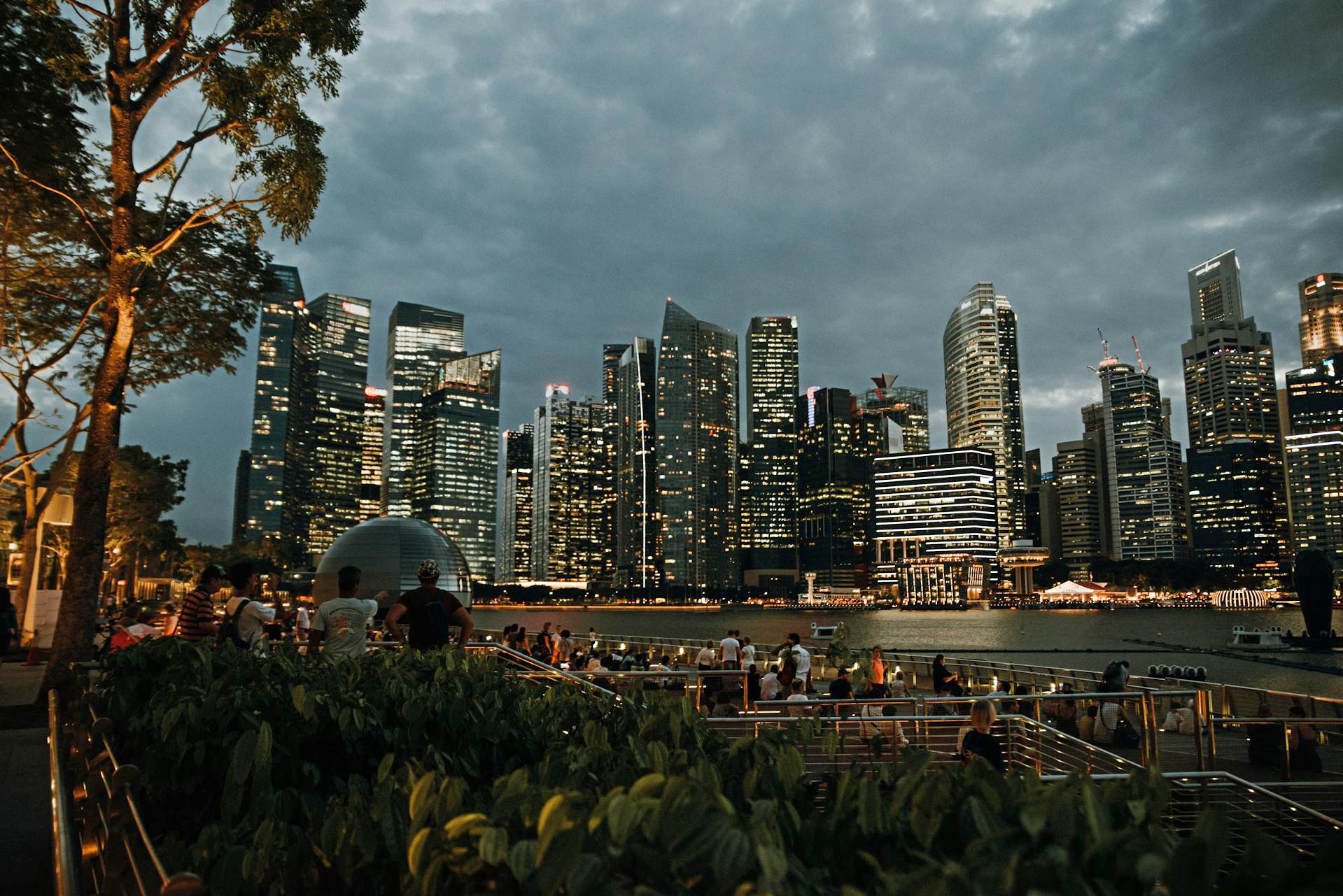 Singapore Skyline at Dusk