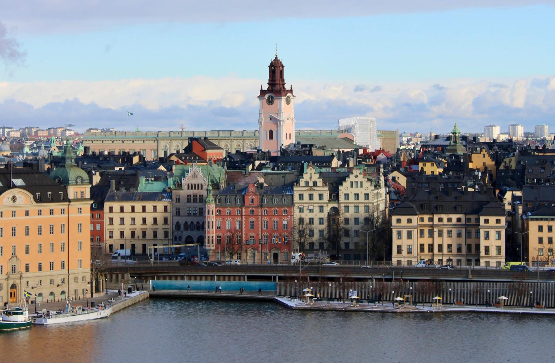 Scenic View of Stockholm's Historic Waterfront