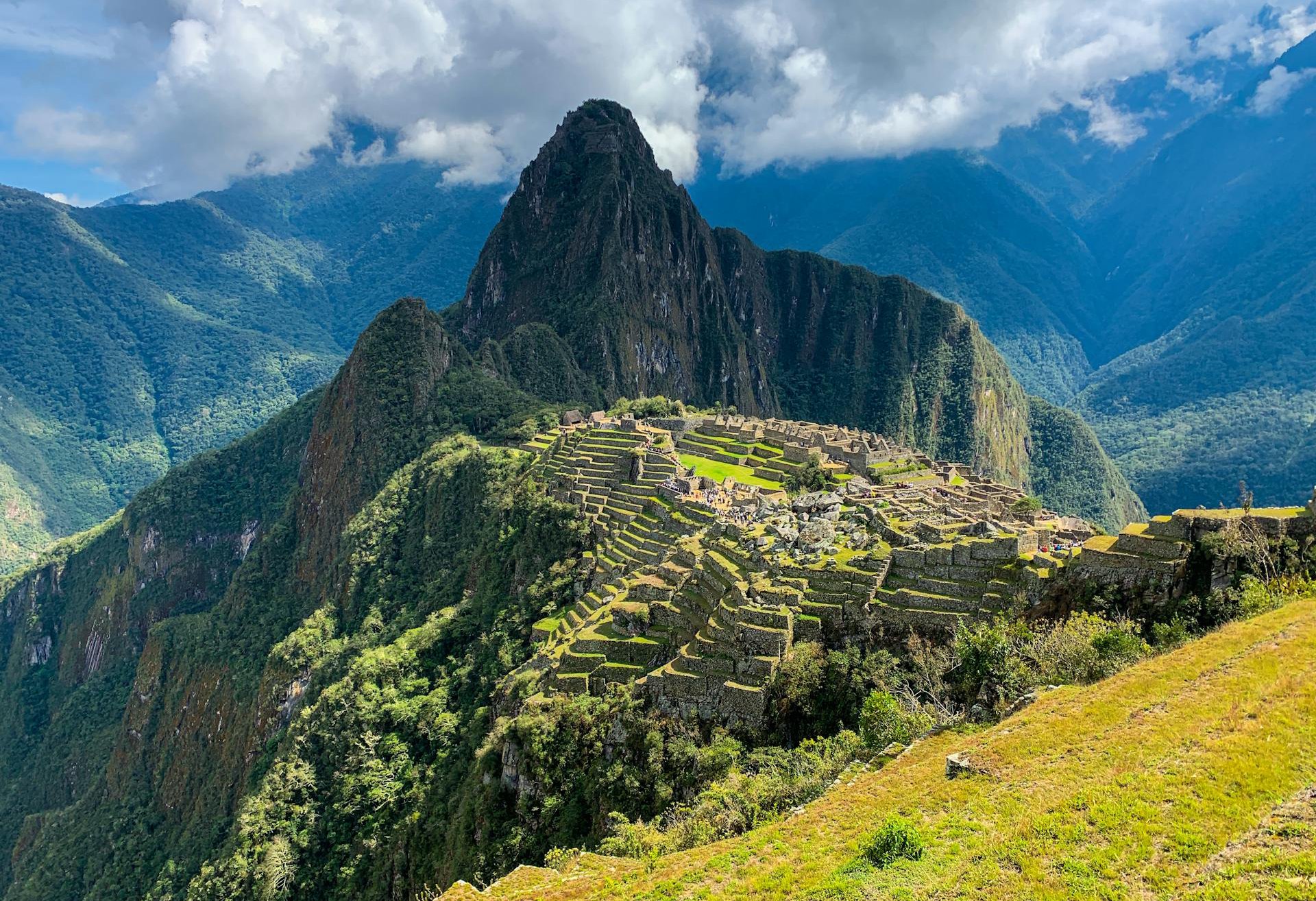 Aerial view of Machu Picchu, Peru