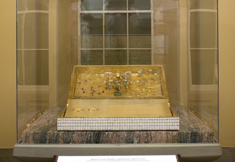 Replica of the Magna Carta given to the US Congress by the UK Parliament