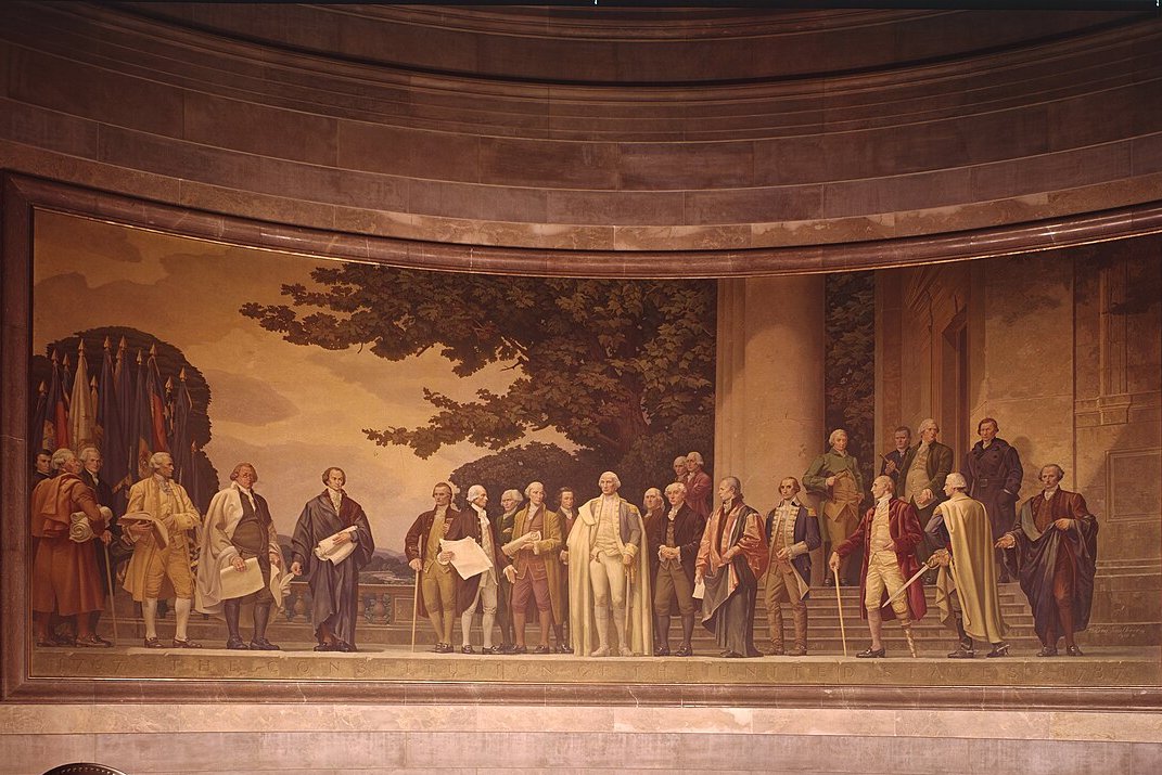 This is a photograph of the Barry Faulkner mural