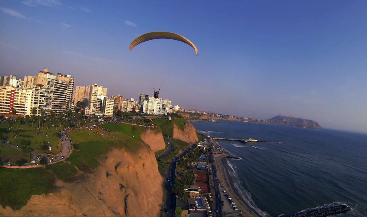 Paragliding  In Lima Peru