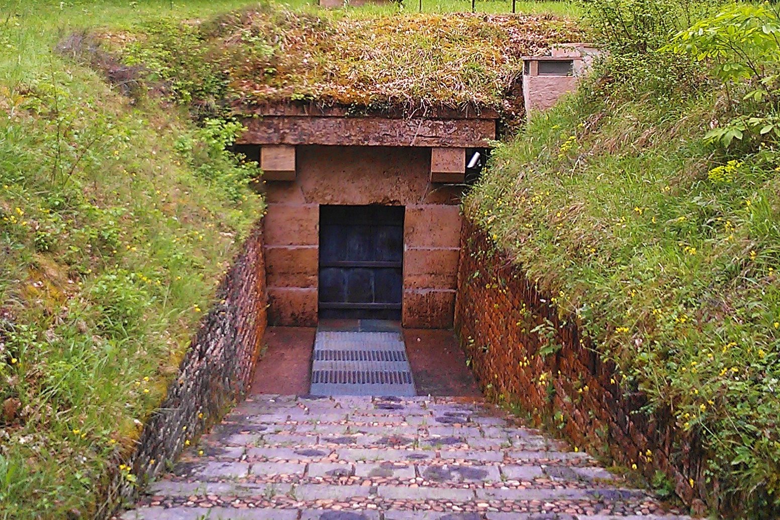 The entrance to the famed Lascaux cave