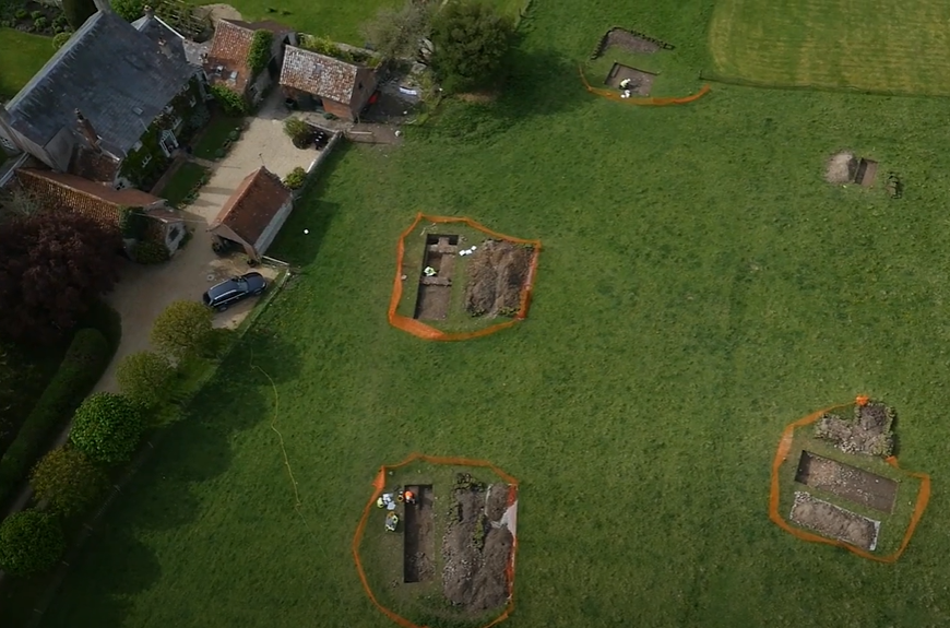 Screenshot of the You Tube video Luke Irwin and the Tale of The Deverill Villa