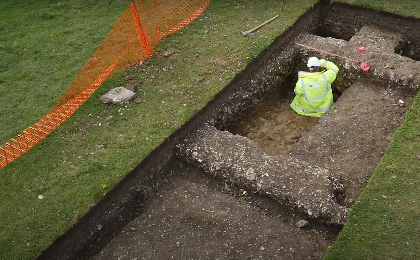 Screenshot of the You Tube video Luke Irwin and the Tale of The Deverill Villa