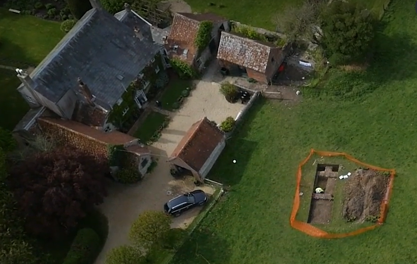 Screenshot of the You Tube video Luke Irwin and the Tale of The Deverill Villa