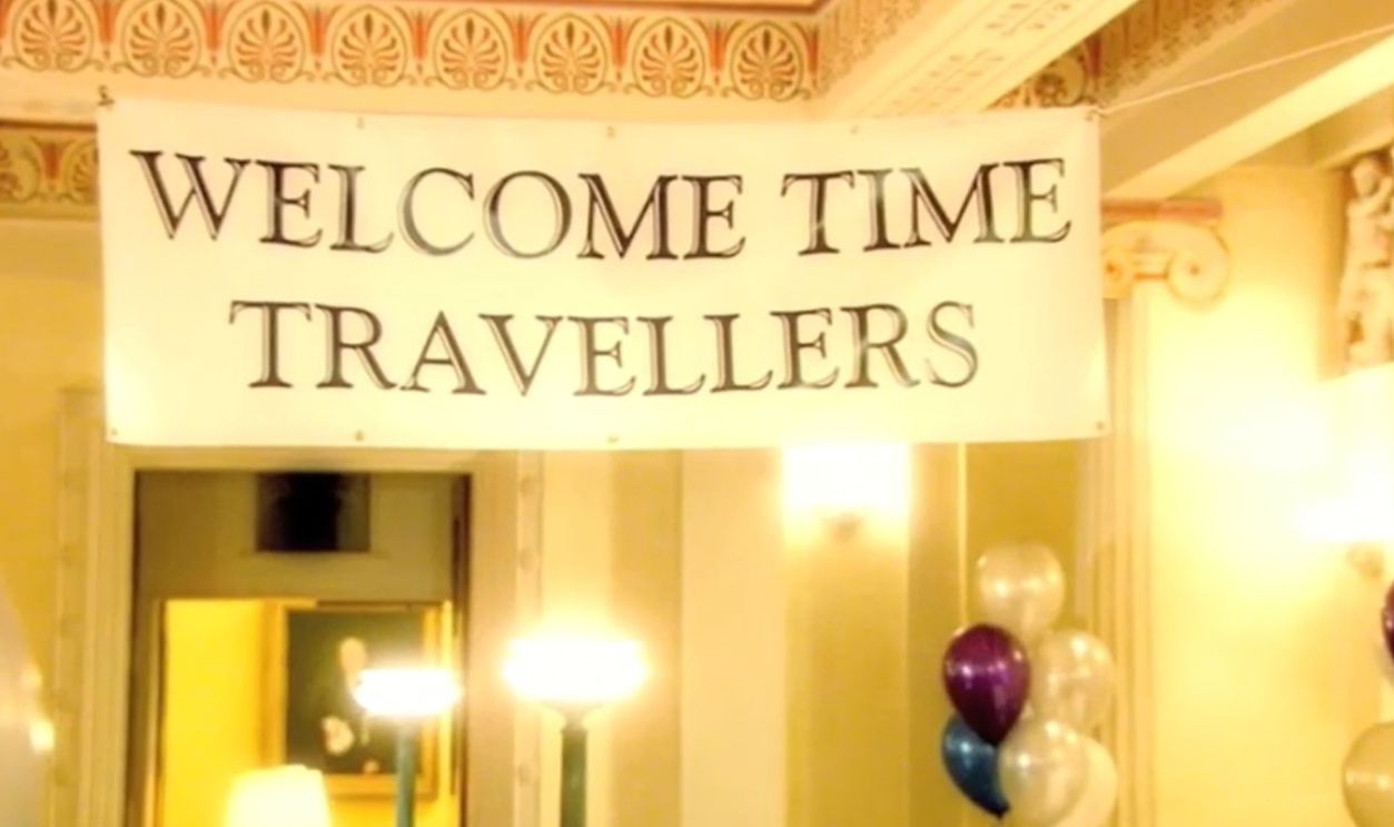 Screenshot from Stephen Hawking – Time Traveller’s Party (2009)