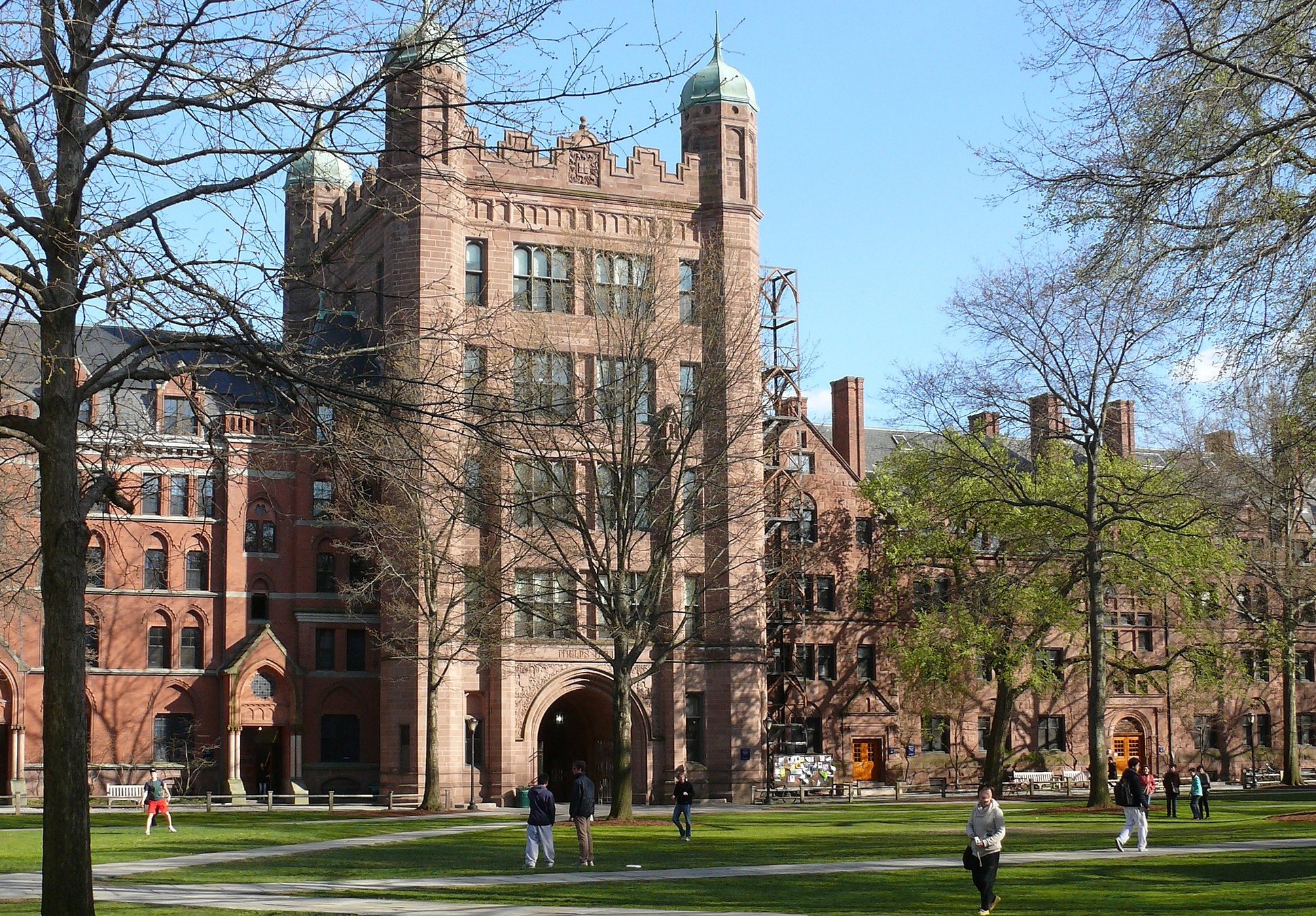The Old Campus Courtyard of Yale University