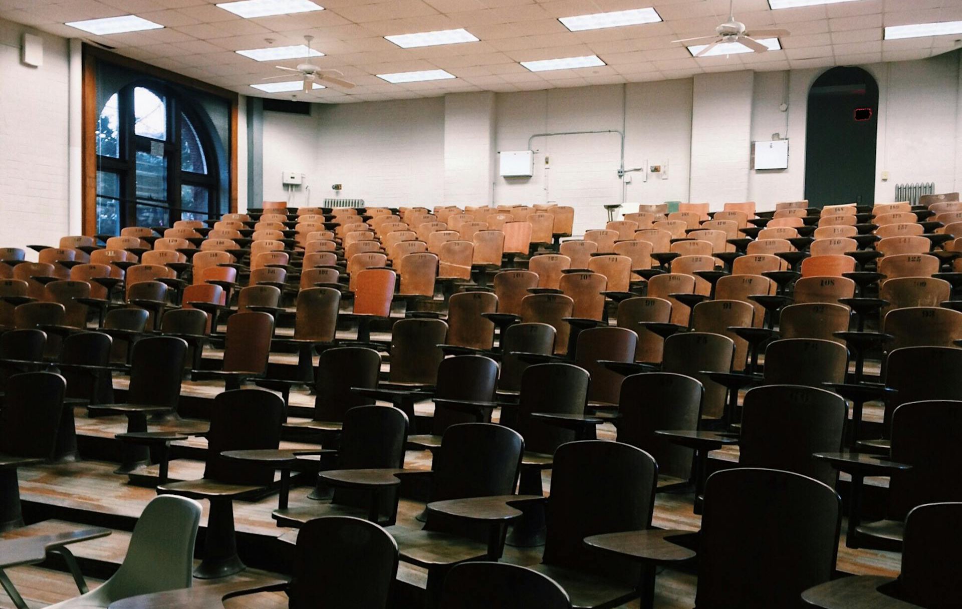 An empty classroom in university