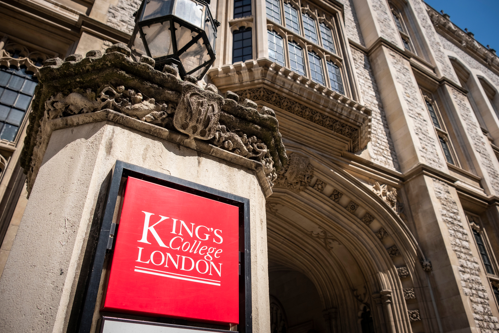 The sign at the King College London