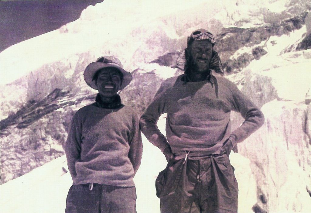 Tenzing and Hillary. Photo from the collection of John Henderson.