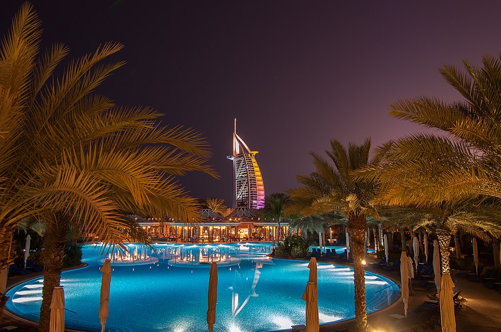 Burj Al-Arab at night