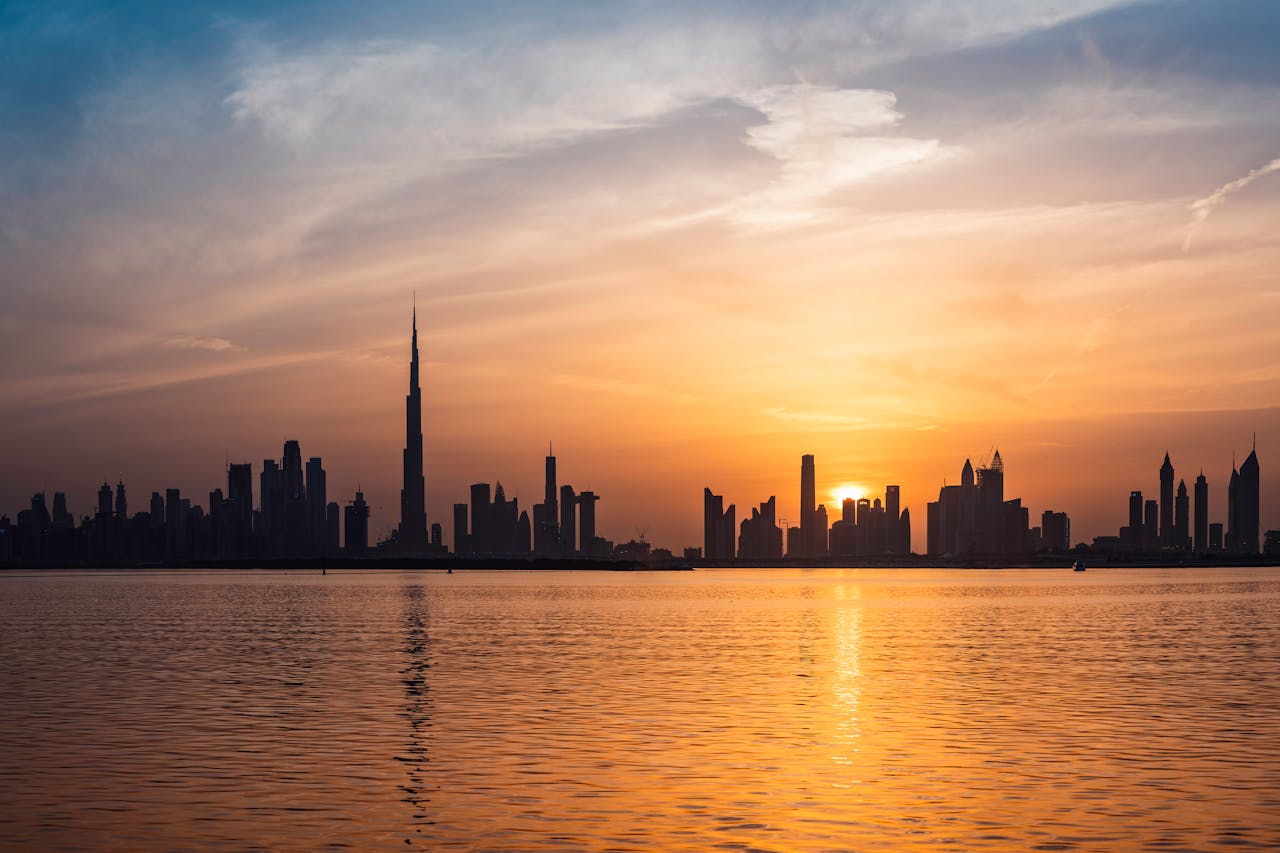 Golden hour in Dubai