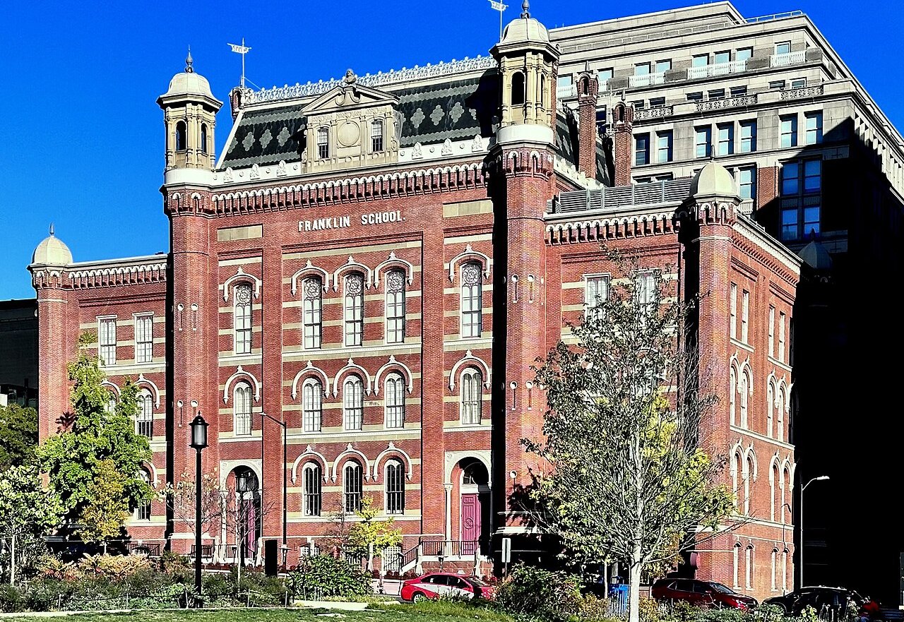 Front view of the Franklin School