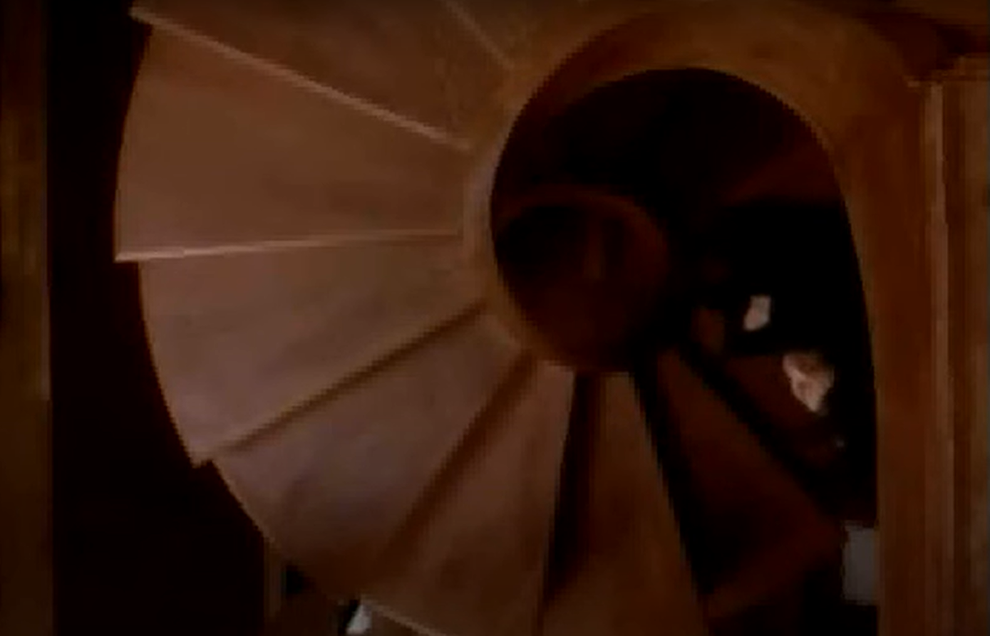 Screenshot of the movie The Staircase