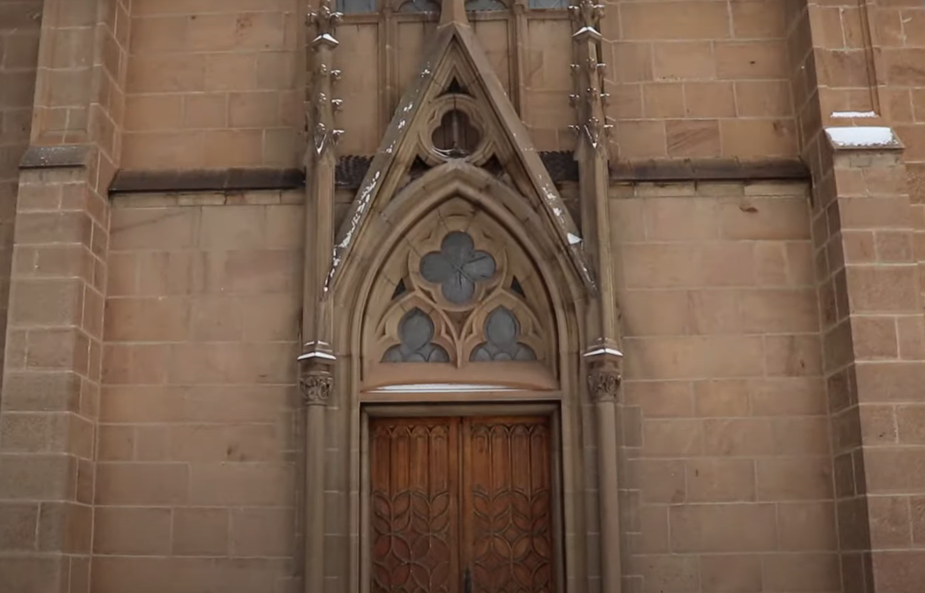 Screenshot of the video The Miraculous Staircase of Loretto Chapel