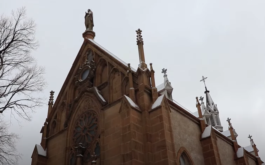 Screenshot of the video The Miraculous Staircase of Loretto Chapel