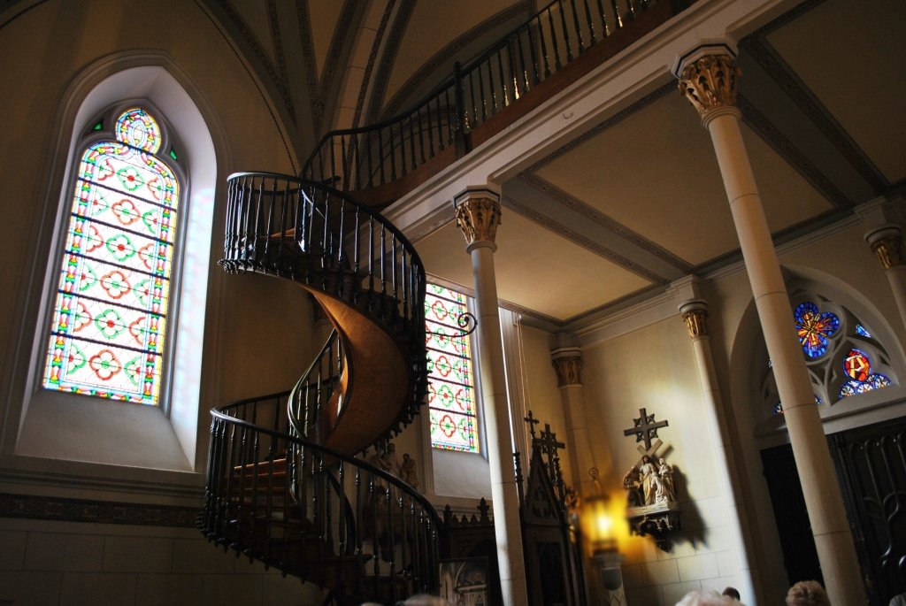 Loretto Chapel choir loft staircase