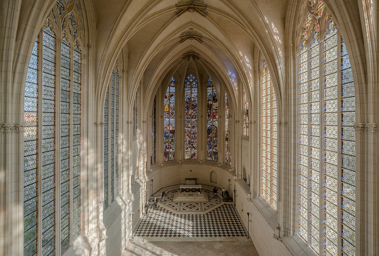 The interior of the Sainte-Chapelle de Vincennes