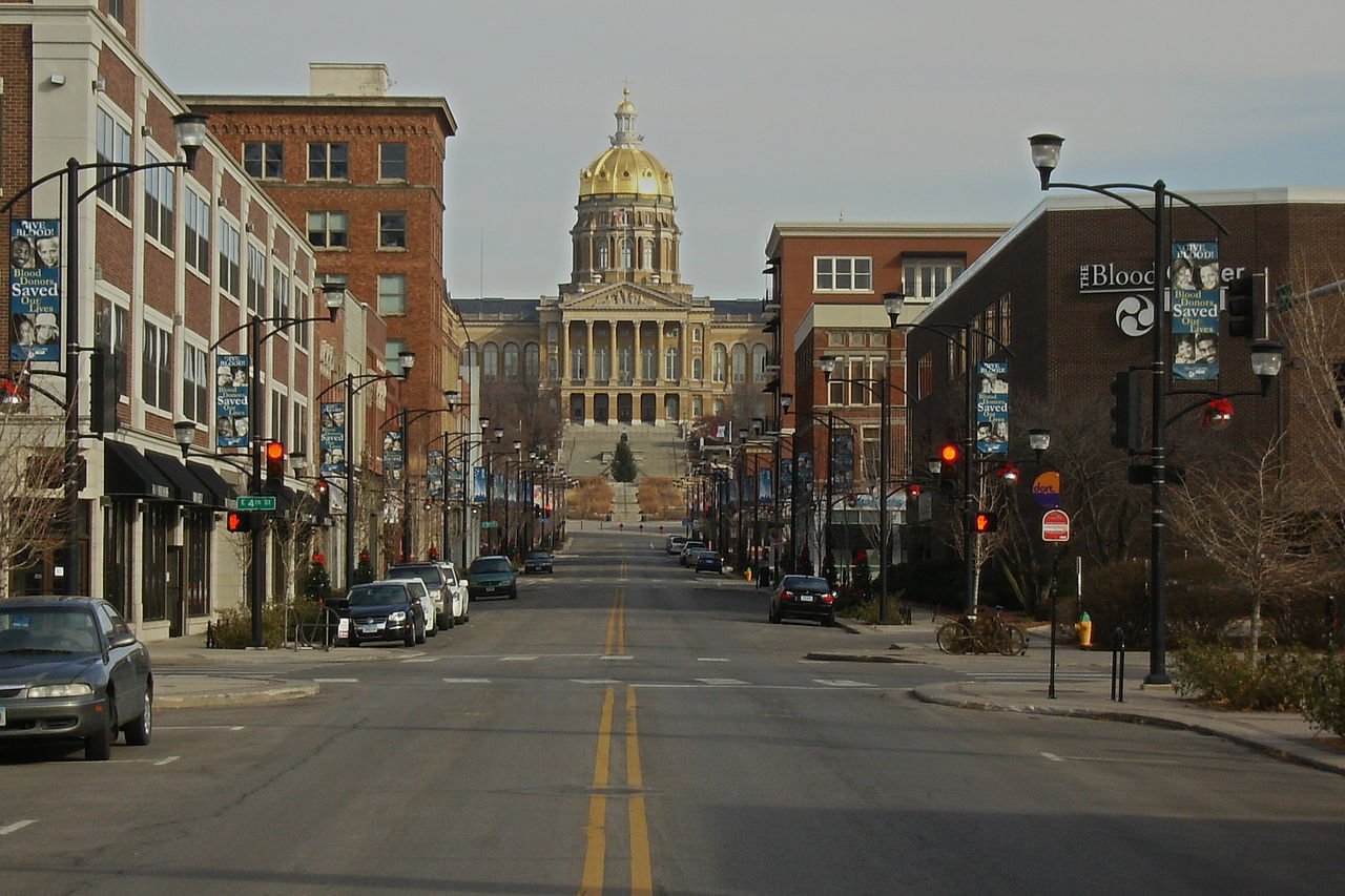 The East Village in Des Moines, Iowa