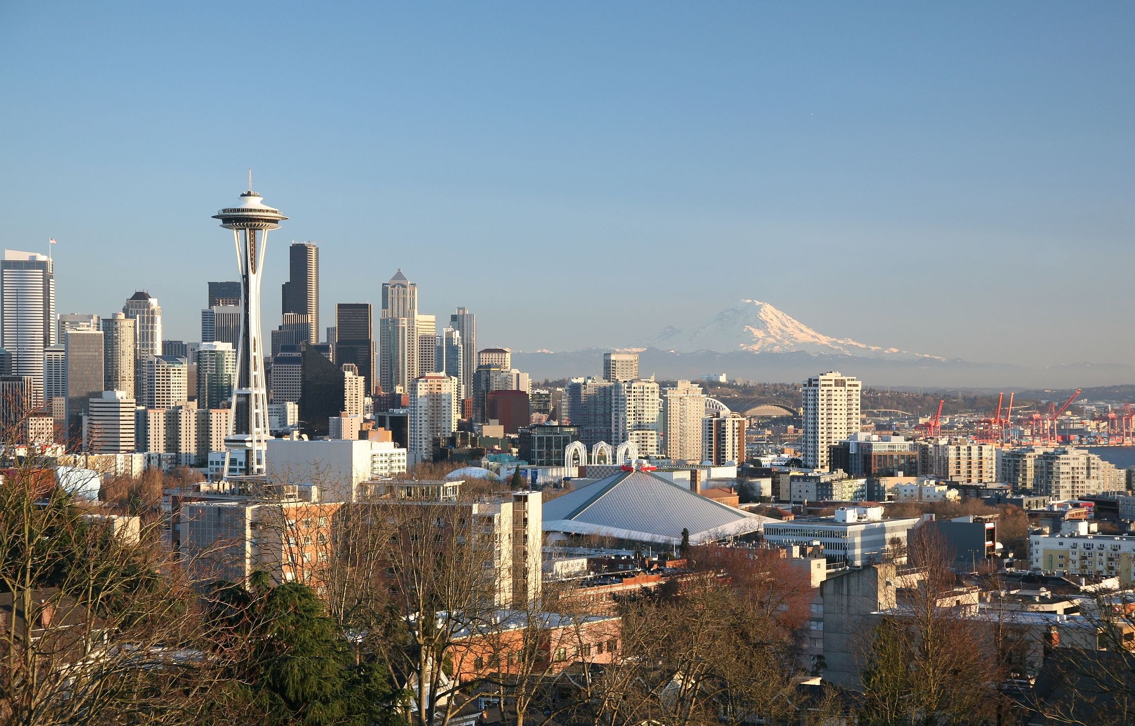 Seattle Skyline view from Queen Anne Hill