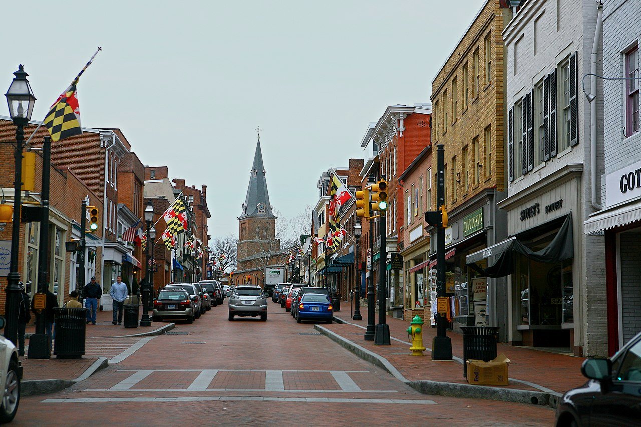 Main Street in Annapolis, Maryland, USA