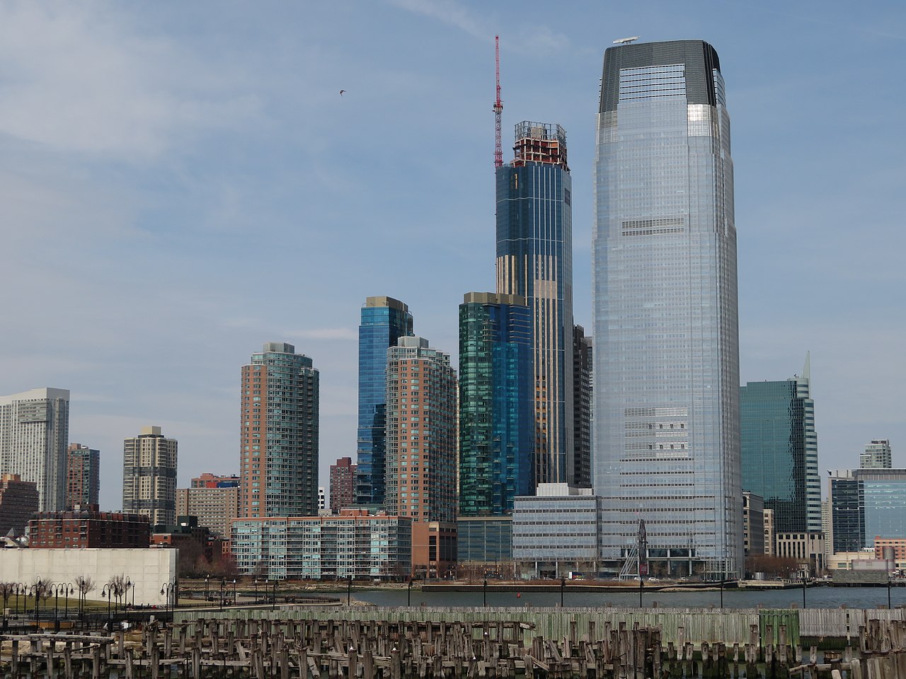 Skyline of Jersey City, New Jersey during the day