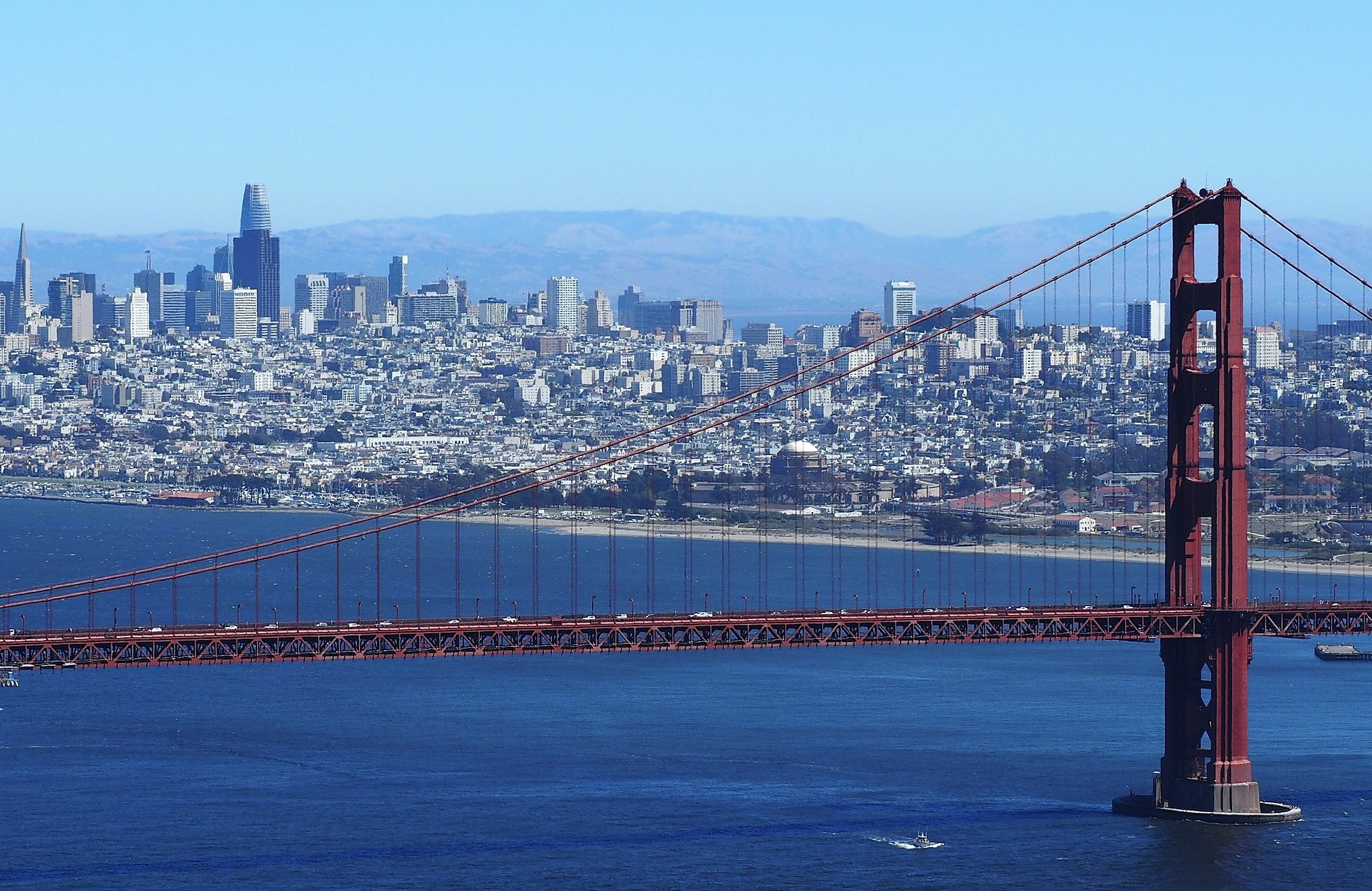 San Francisco from the Marin Headlands in August 2022