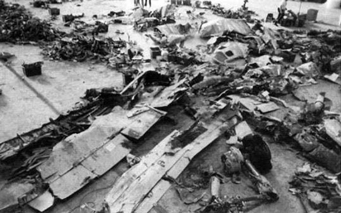 Plane wreckage