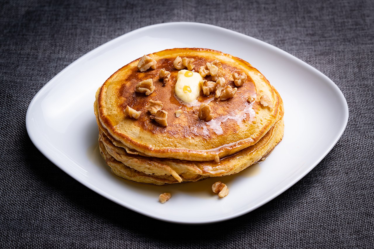 Pancakes on a plate