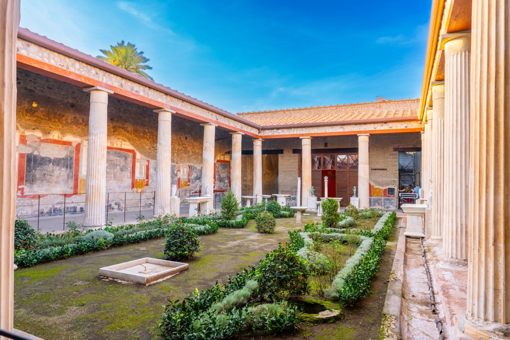 Garden of a house at Pompeii