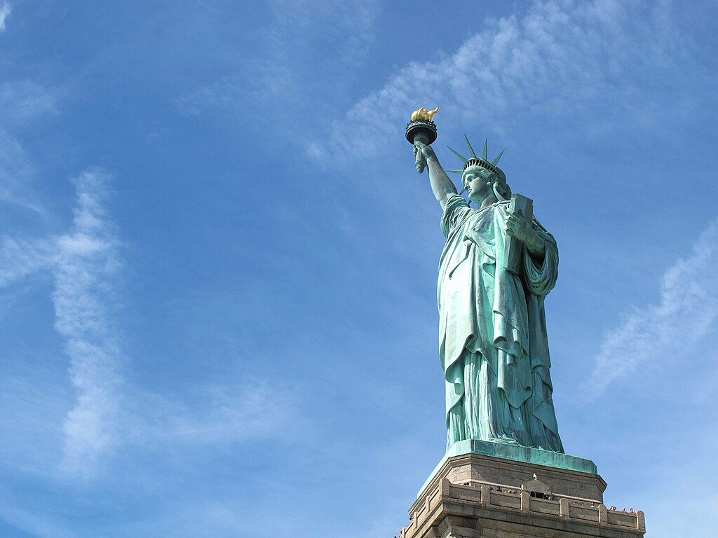 The Statue of Liberty in New York City in September 2014