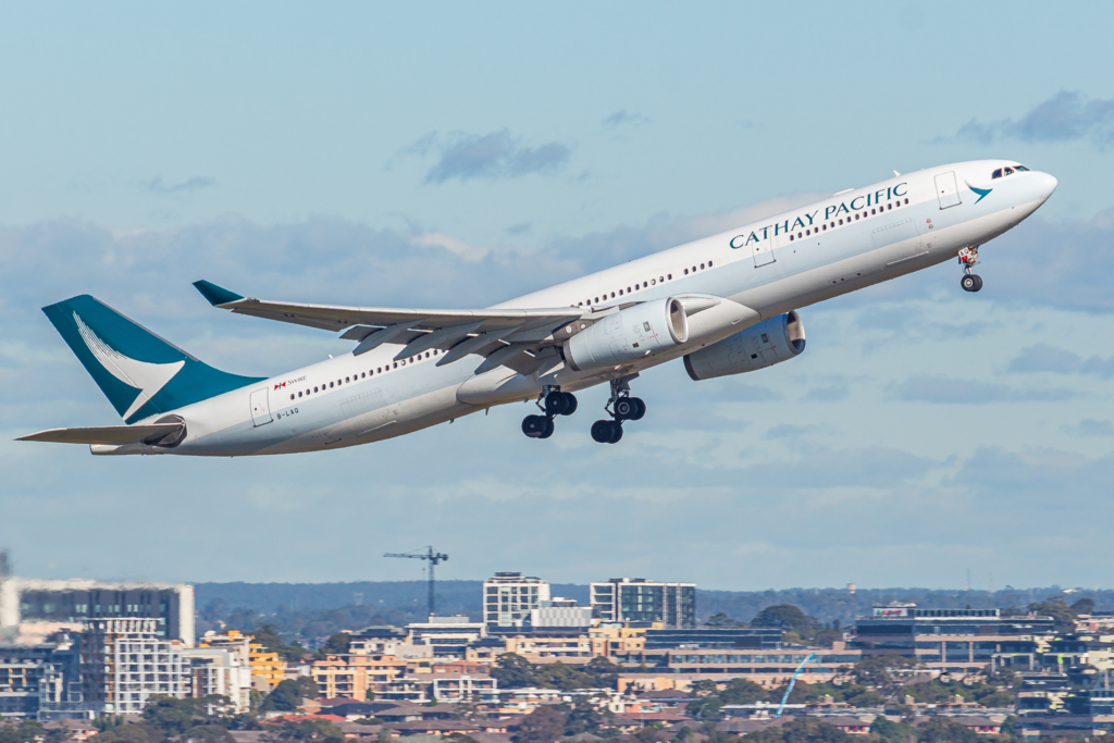 Cathay Pacific A330 take off