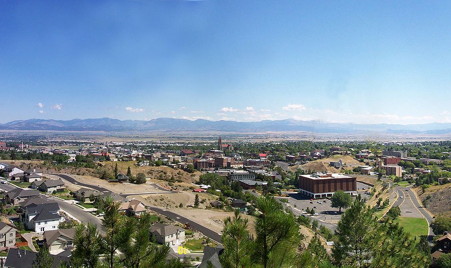 Photo of Helena, Montana with similar view to that in the 1870 photo