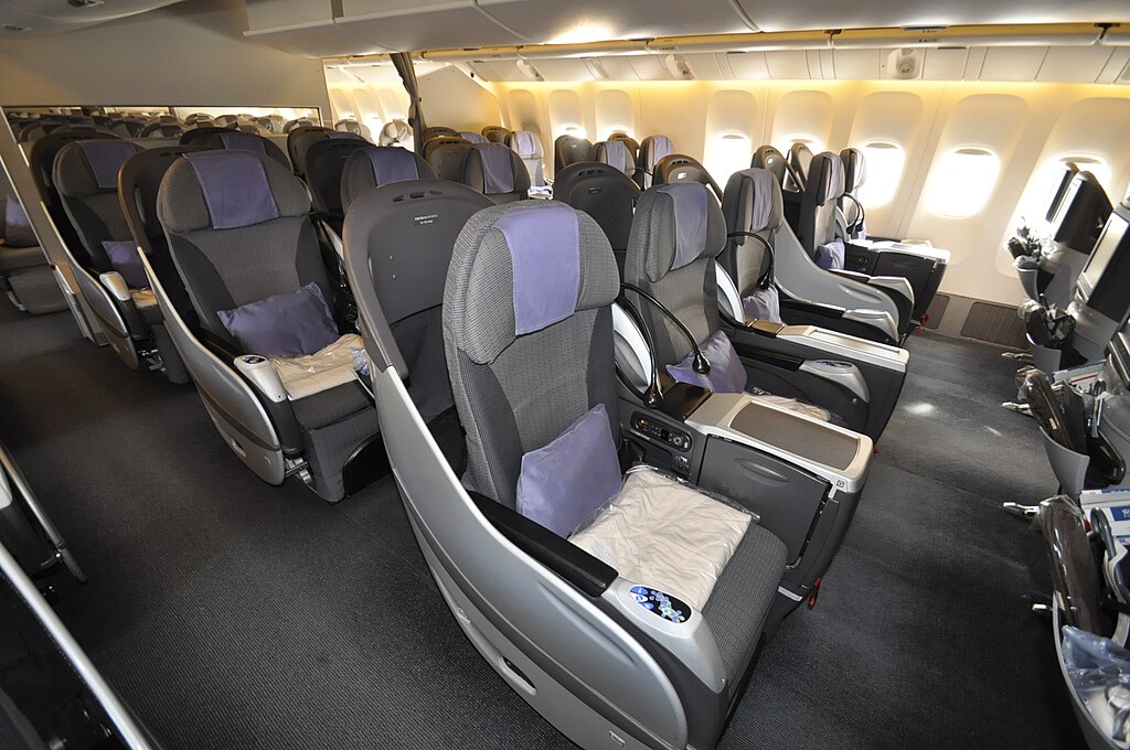 Japan Airlines cabin
