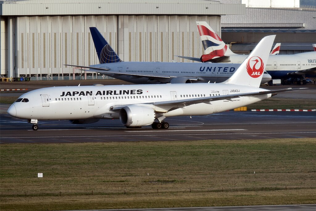 Japan Airlines, JA843J, Boeing 787-8 Dreamliner