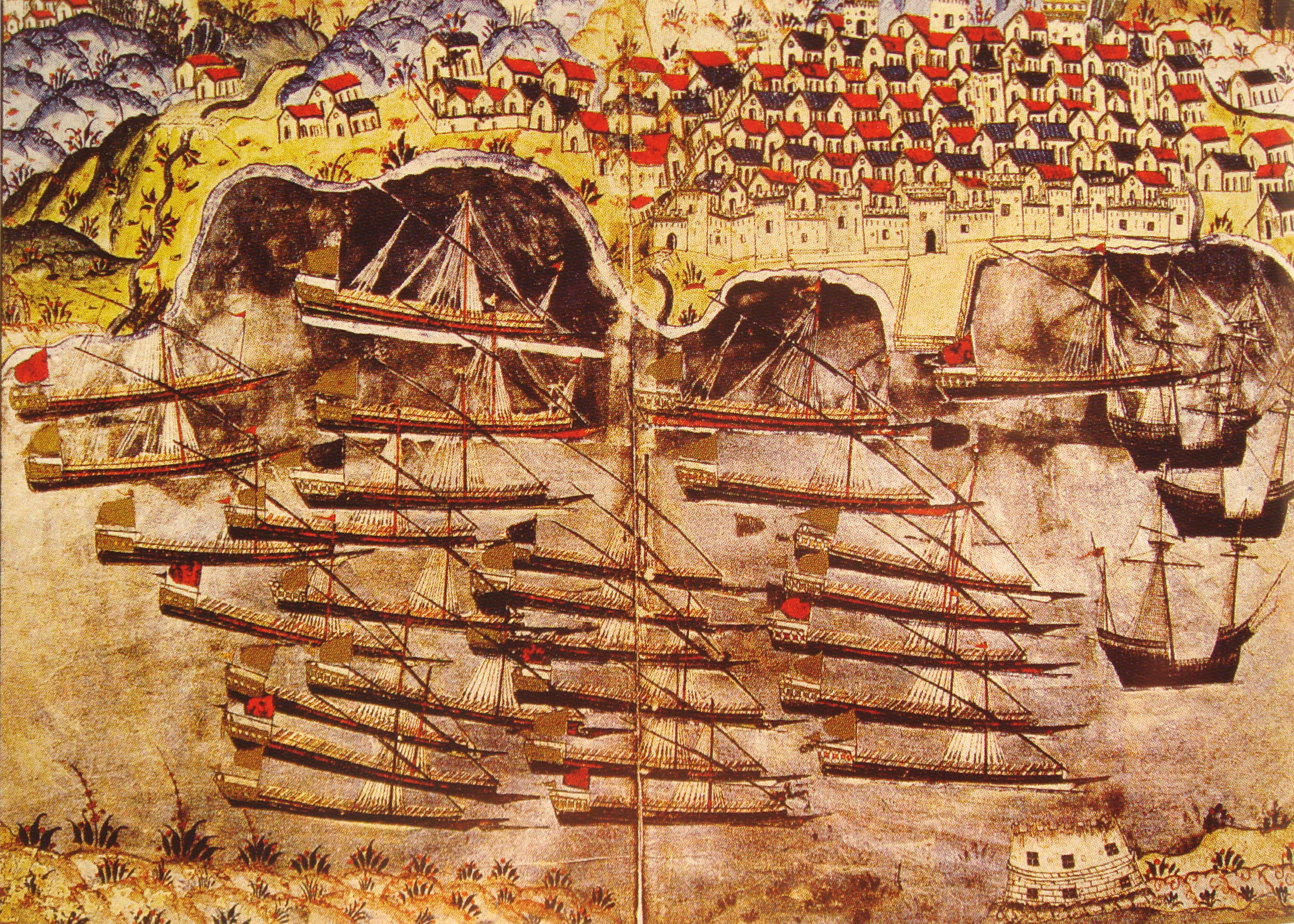 Barbarossa's Ottoman fleet wintering in Toulon