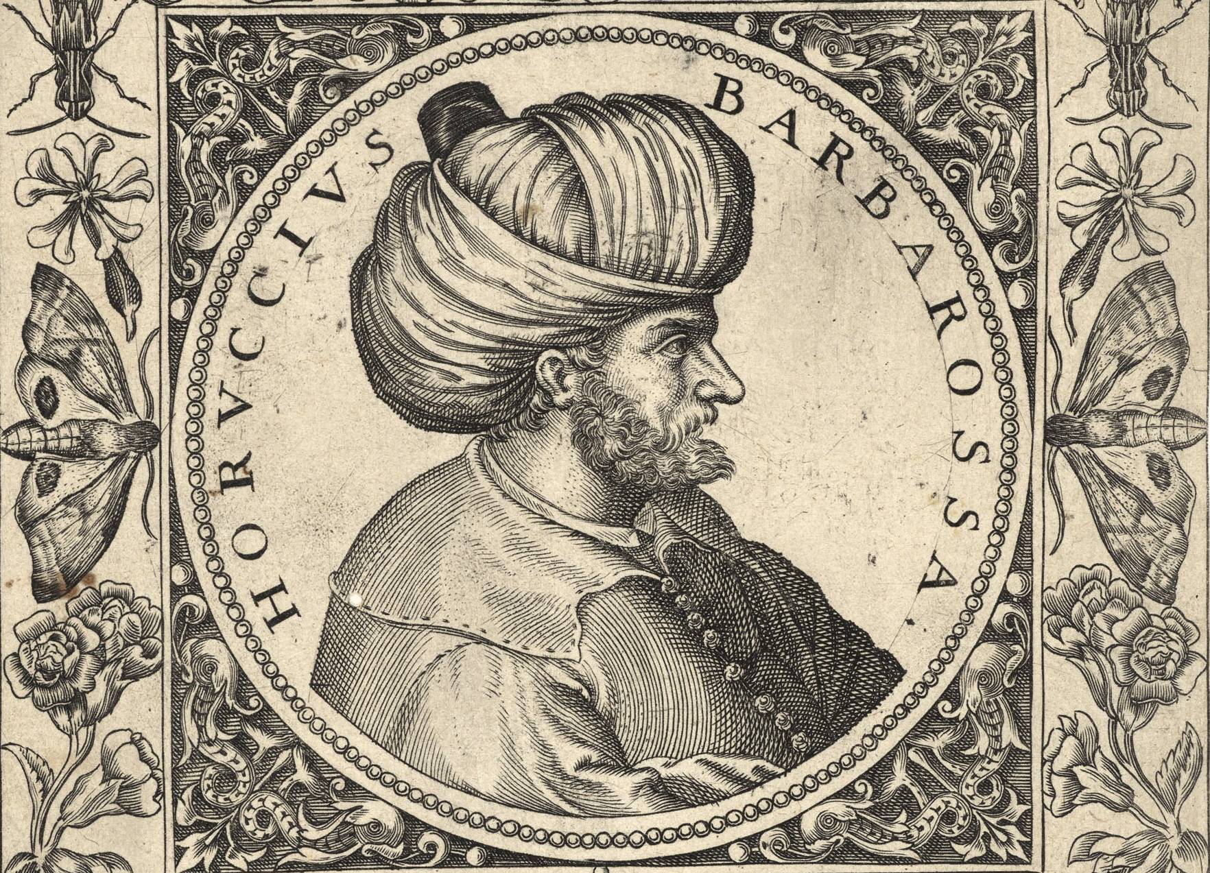 Aruj Barbarossa engraving