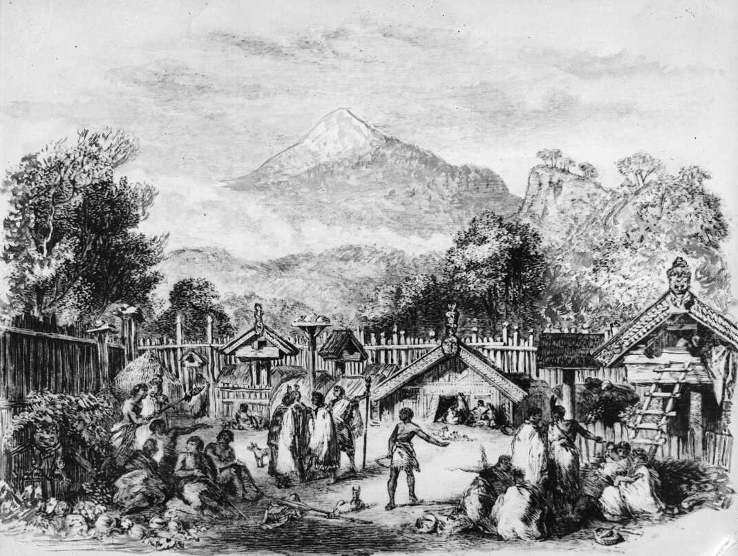 Pah Or Fortified Village Of The Natives In The Province Of New Plymouth